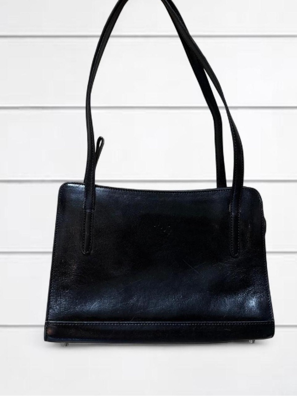 Vintage Monsac Black leather purse